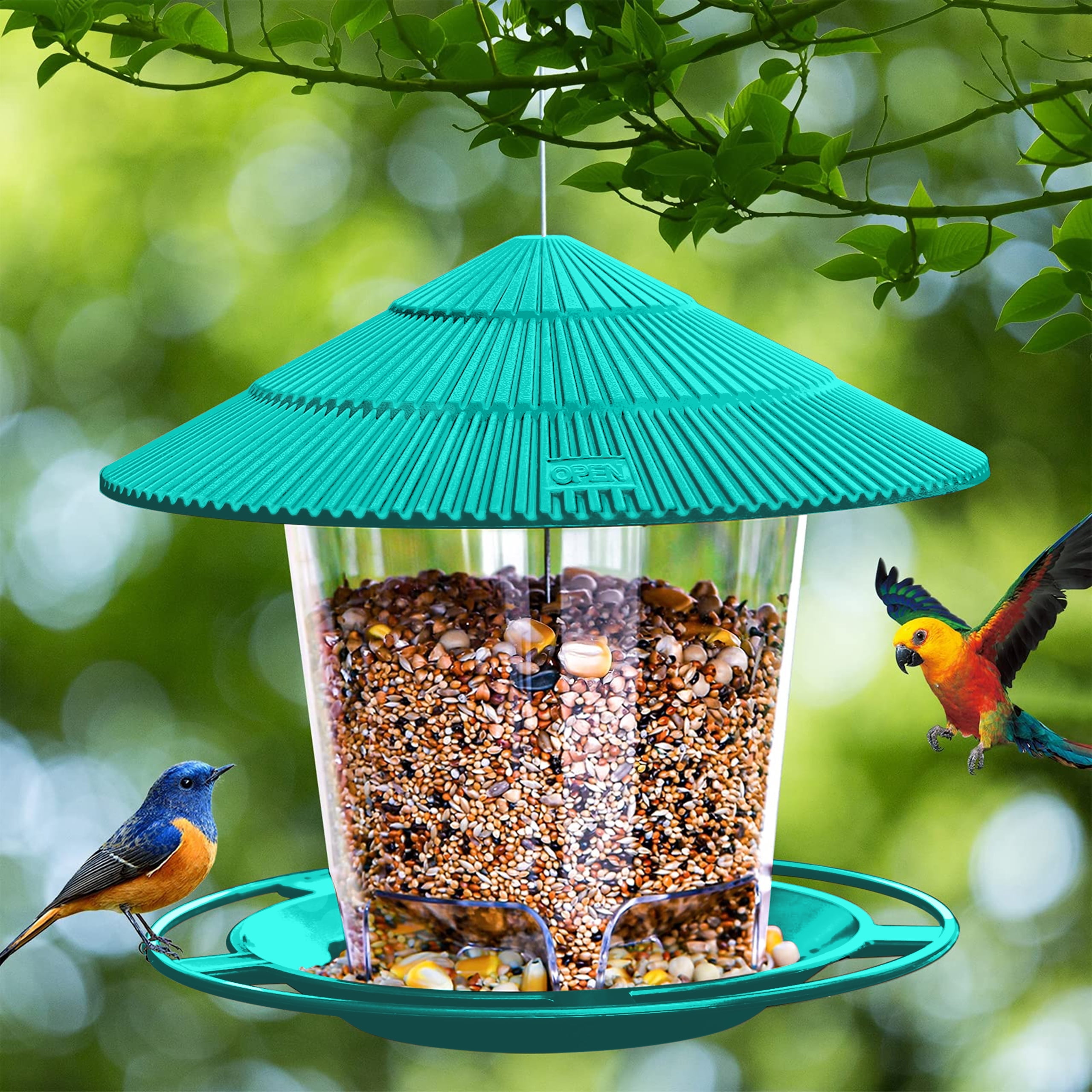 Hanging Bird Feeders for Outside,Bird Seed for Outside Wild Bird