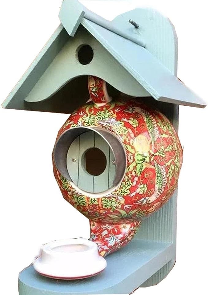 Hanging Bird House, Bird Feeders Outside, Teapot Bird House And Feeder
