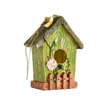 Hanging Bird House for Outside, Unique Birdhouses Outdoor for Home Garden Decor, Hanging Resin Bird House, Easy to Clean, Great Birdhouse Gift