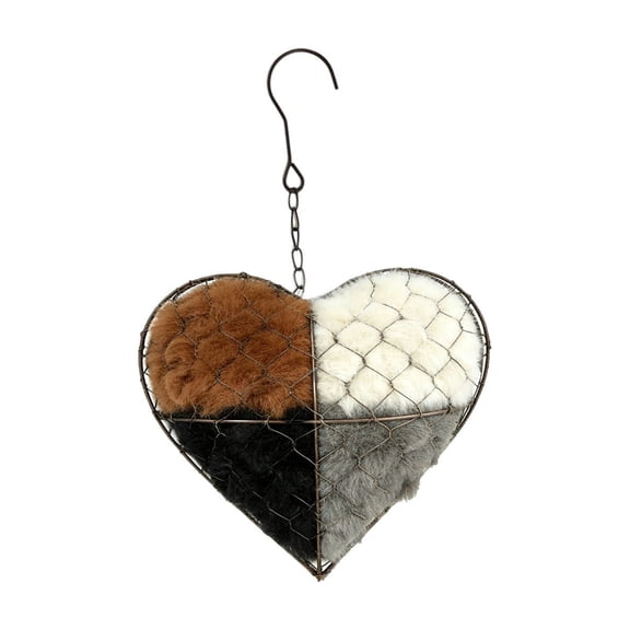 Hanging Bird Nest House for Outside, Heart Shape Birds Houses for Garden Patio Lawn Office Indoor