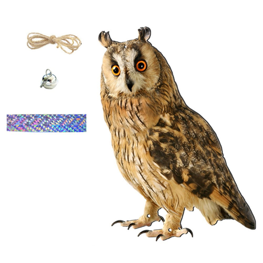 Galashield Owl Decoy | Plastic Owls To Scare Birds Away | Owl Statue