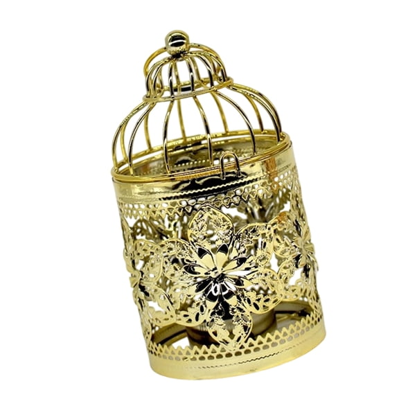 Hanging Birdcage Lantern Small Metal Tealight Candle Holder Decorative Birdcage Candle Holders for Table Centerpieces