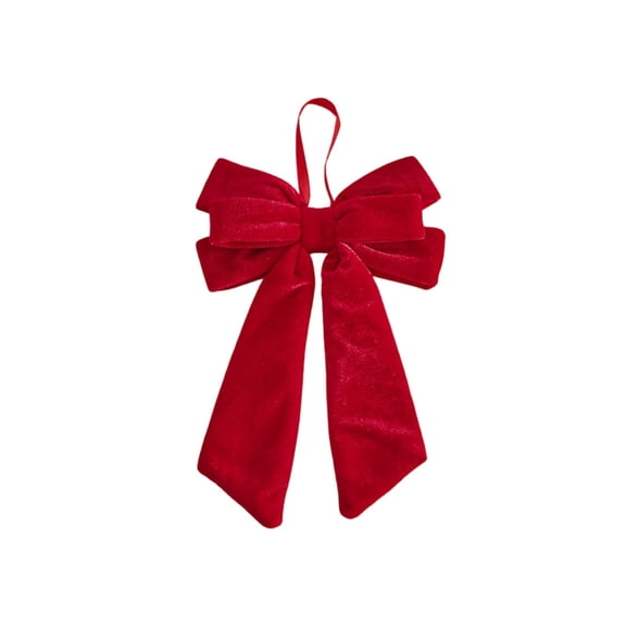 Hanging Bow Christmas Tree Top Bow, Large Decorative Bow for Treetops Doorways Staircases, Holiday Gifting Bow for Festive Home Display