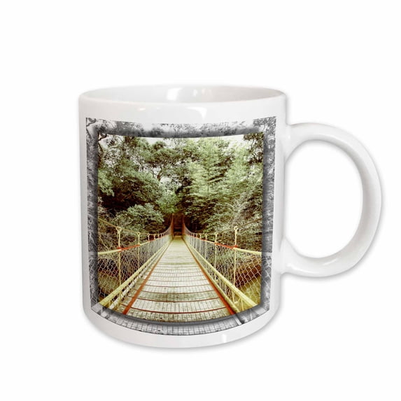 3drose, Hanging Bridge, 15oz Mug