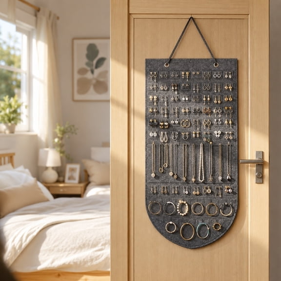 Hanging Brooch Pin Organizer, Display Pins Storage Case, Brooch Collection Storage Holder, Holds up to Hundreds of Pins, Not Include Any Accessories