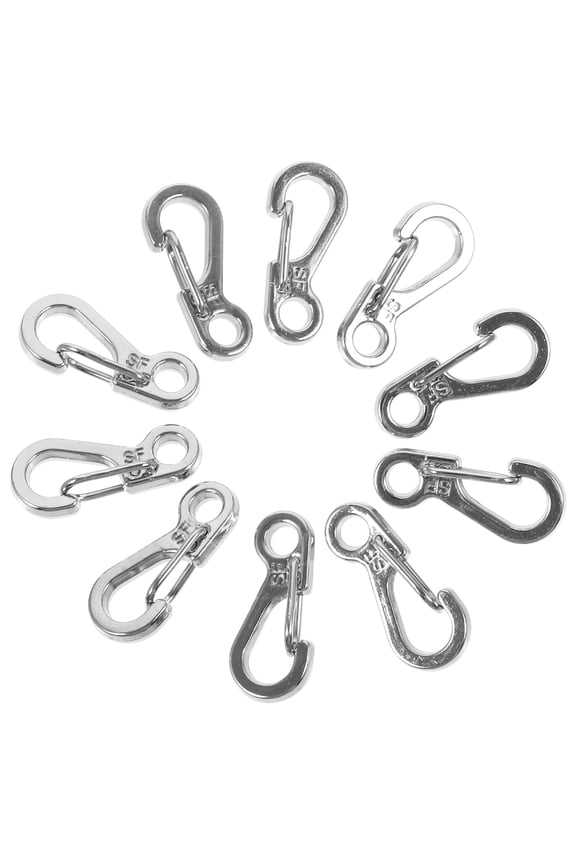 20 Pcs Mini Carabiner Clips Key Holder Hanging Buckle Small Clamps Zinc Alloy for Jewelry Accessories and Outdoor Use