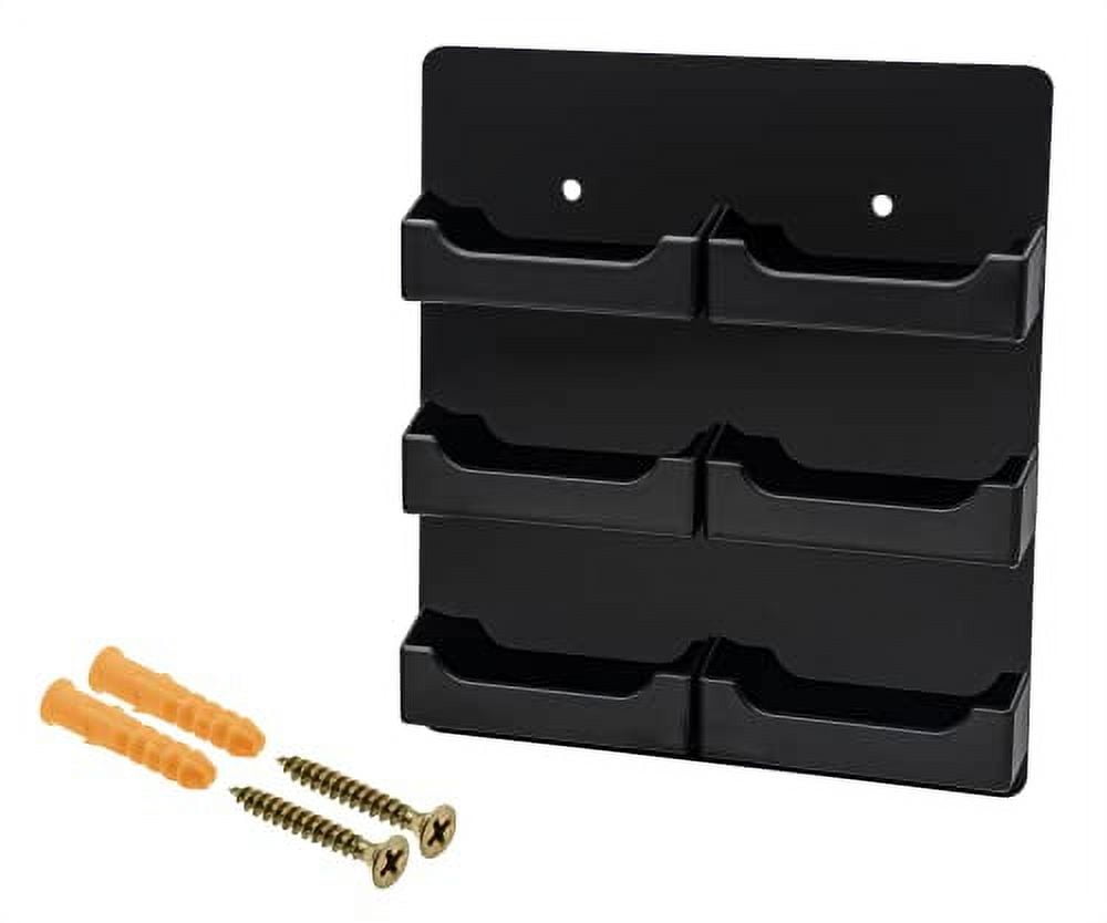 Hanging Business Card Holder with Hardware 6 Pockets for 3.5" x 2