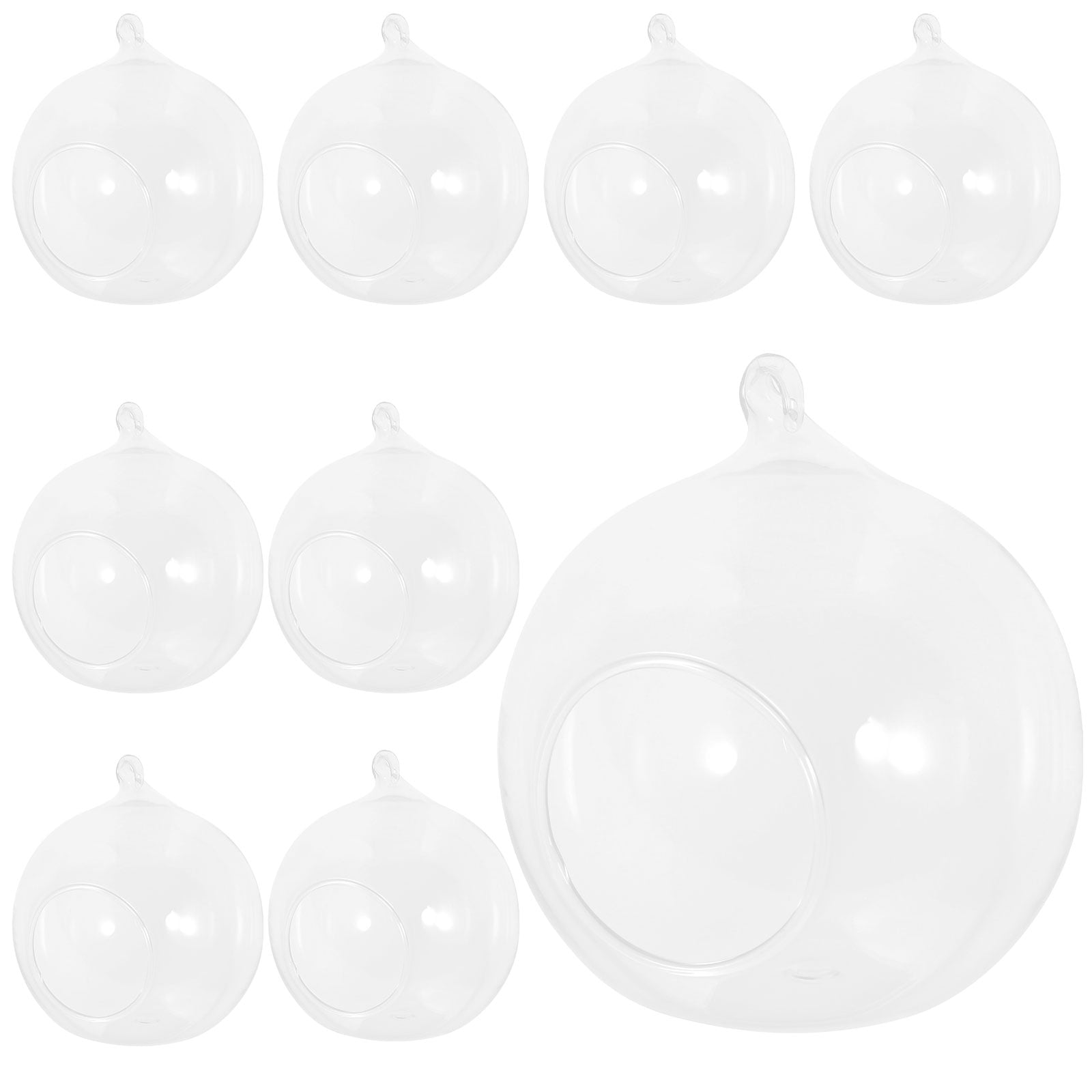 Hanging Candle Holder Glass Tealight Globes Terrarium Hoder Plants Tea