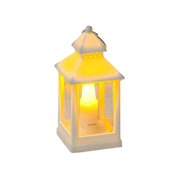 Hanging Candles,Decorative Candle Lanterns,2.5 Inch Electronic Candle Lights Led Night Lights,Vintage Lantern Decorative Led Flickering Flameless Candle,Battery Powered.(White)