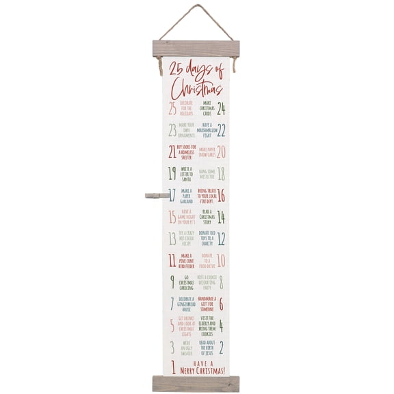 Sincere Surroundings 359711 Hanging Canvas - Days of Christmas - 8.5 x 40 in.