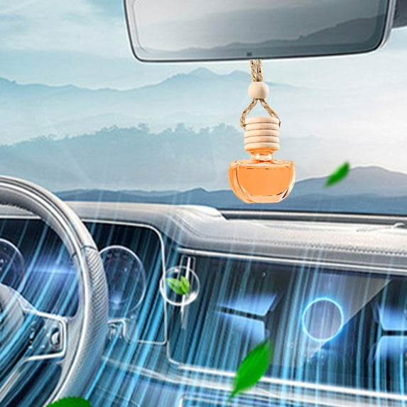 Hanging Car Perfume Pendant, Natural Plant Aromatherapy, Efficient Odor Removal, Rearview Mirror Suspended Design, Long Lasting Liquid Scents for Vehicles and Indoor Ambience Improvement