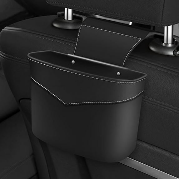 Hanging Car Trash Can Multi-Function Storage Bucket - Leak-Proof Waterproof Auto Organizer, Vehicle Garbage Bin Storage Bag for Car Interior Seat Door Pocket