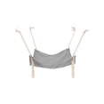 thumbnail image 1 of Hanging Cat Bed, Rope Hammock, 18.5*18.5*19.7in, Cotton Linen, Light Gray, 1 Pc, Tassel, Cat Swing, Pet Hammock, Small Feline Accessories, 1 of 4