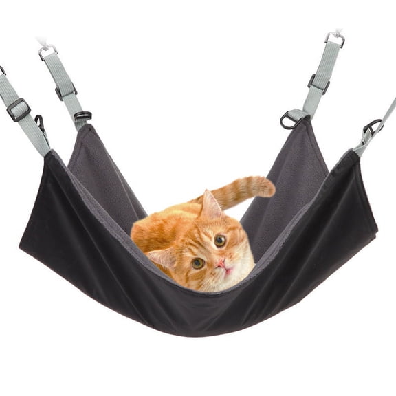 Hanging Cat Hammock for Cage, Adjustable Double-Sided Pet Bed, Waterproof Comfort Resting Sleep Pad, Universal Hanging Hammock for Cats,Small Dogs,Rabbits,Guinea Pigs and Other Small Animals