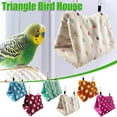 thumbnail image 1 of Hanging Cave Happy Hut Parrot,Plush Snuggle Bird Hammock Hanging Snuggle Cave Happy Hut Bird Parrot Hideaway, 1 of 4