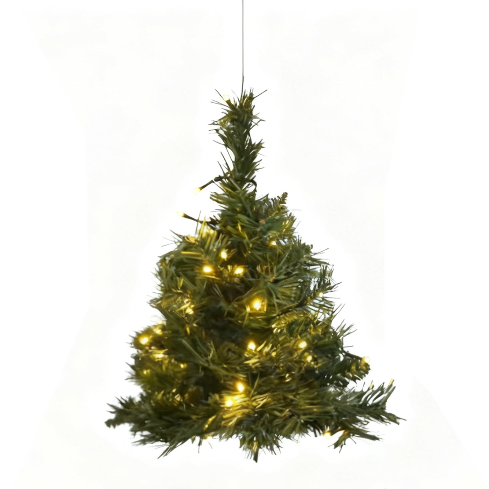 Hanging Christmas Tree With Led Lights For Small Space Decor In Doors ...