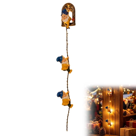 Hanging Climbing Gnome Tree Faces Decor,Weather‑Resistant Resin Garden Statue,Whimsical Tree Hugger Peeker Ornament for Yard Patio Lawn & Housewarming Gardening Gift