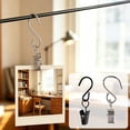 thumbnail image 1 of Hanging Clip,Spring Loaded Stainless Steel S Hook Fastener Clamp for String Light Photo Curtain Mounting,Indoor Home Decoration and Outdoor Holiday Scene Layout Multiscenario Household Suspension, 1 of 7