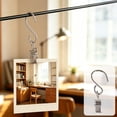 thumbnail image 1 of Hanging Clip,Spring Loaded Stainless Steel S Hook Fastener Clamp for String Light Photo Curtain Mounting,Indoor Home Decoration and Outdoor Holiday Scene Layout Multiscenario Household Suspension, 1 of 7