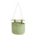 thumbnail image 1 of Hanging Closet Organizers Small Wall Hanging Organizer Bag,Linen Fabric Door Hanging Storage Basket with Pockets,Bin for Kitchen,Bedroom,Office, 1 of 9