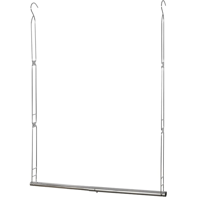 Hanging Closet Rod, Adjustable Width and Height Closet Hanging