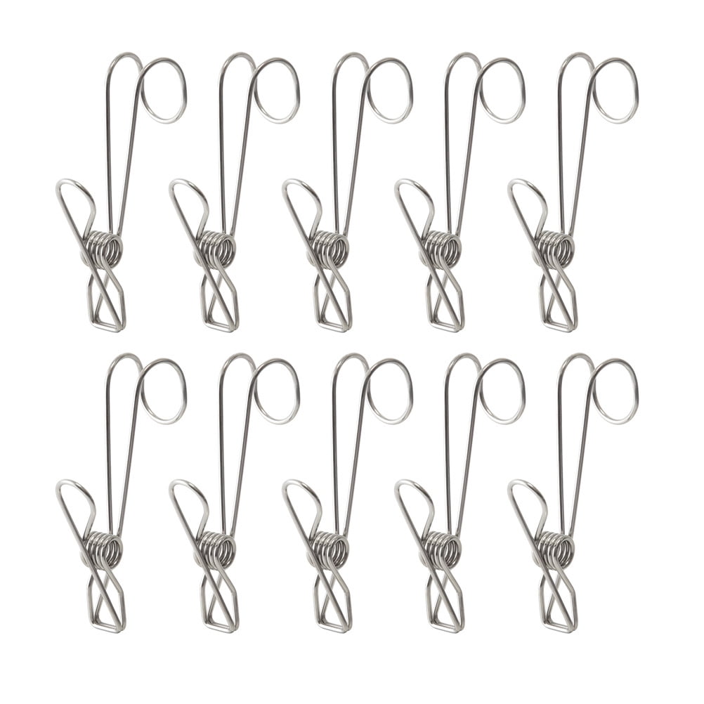 Hanging Clothes Clips Hooks Clip Stainless Steel Clamps Universal S