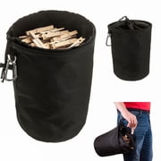 Hanging Clothespin Bag Clothes Pins Drawstring Laundry Sturdy Storage Holder