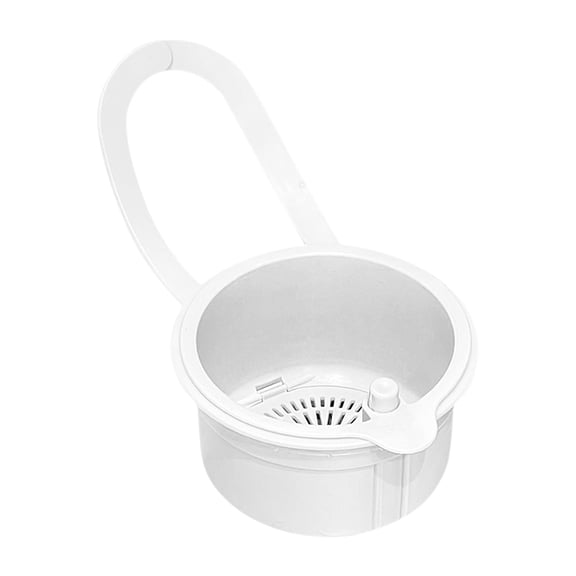 Hanging Colander Basdi Hanging Kitchen Sink Strainer Basket - Multi-Function Colander with Hanger Hook - Drainer for Washing Vegetables & Waste Separation - Space-Saving Design, Sink Strainer Basket