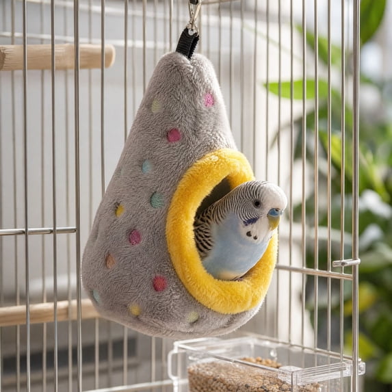 Hanging Cotton Bird Nest, Small Pet Hammock Egg Shaped Cage Bed Warm ...