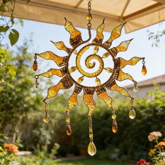 Hanging Crystal Suncatcher Prism – Decorative Rainbow Pendant for Home & Garden, Window Ornament for Bedroom, Kitchen, Porch, Balcony, Yard, Holiday Gift