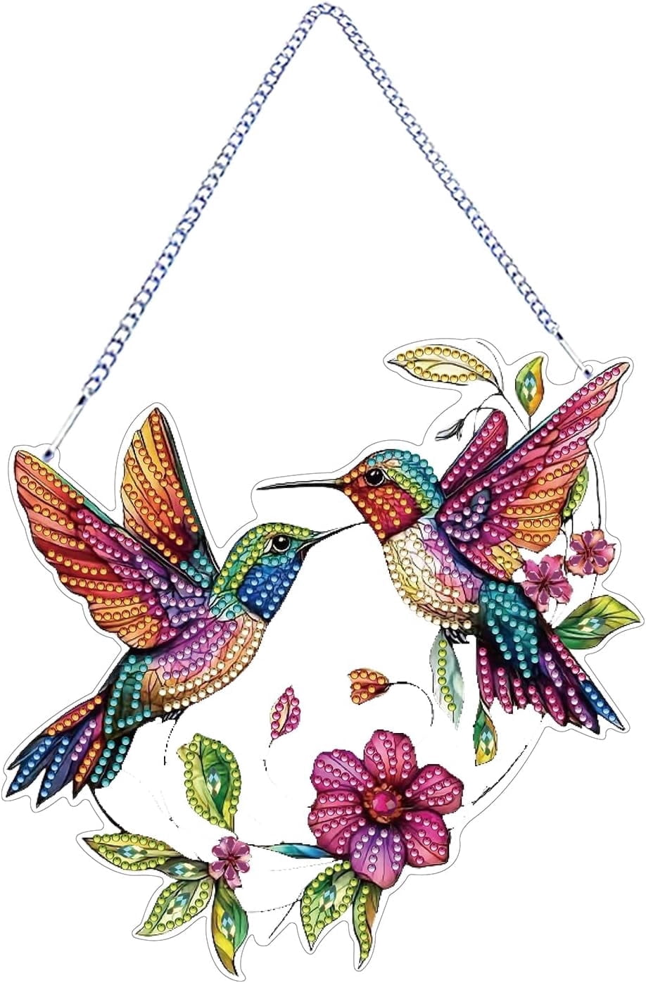Hanging Diamond Art Kits for Adults Pendant Bird - Hummingbird Diamond ...