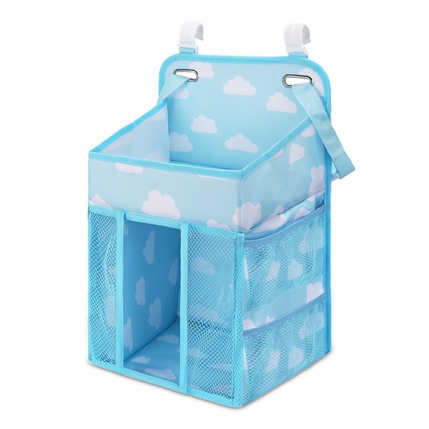 Hanging Diaper Caddy Organizer Bexikou Diaper Stacker for Changing Table Portable Baby Diaper Organizer for Crib and Baby Bassinet Multiple Side Pockets for Baby Essentials Blue Walmart Business Suppl...