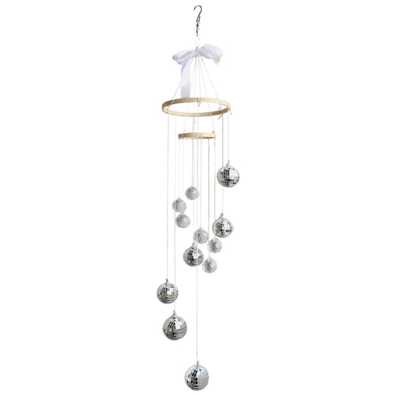 Hanging Disco Ball Decors Sun Catchers Spirals Spinners Ball Bamboos Circle