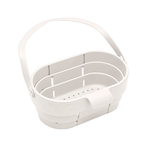 Hanging Drain Stretchable Kitchen Colander With Flip Cover Space Saving Food Strainer Functional Faucet Storage Rack Draining For Fruits Vegetables