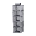 thumbnail image 1 of Hanging Drawer Storage Organizer Bag, Washable Multi Layer Fabric Wardrobe Storage, Space Saving Clothes Accessories Organizer for Closet Door Bedroom Travel, 1 of 2
