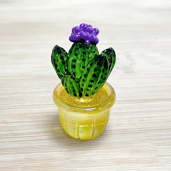 Hanging Easter Decorations For The Home Cactus Car Center Console Decoration Transparent Resin Crafts Computer Home Decoration,Clear Desktop Ornament