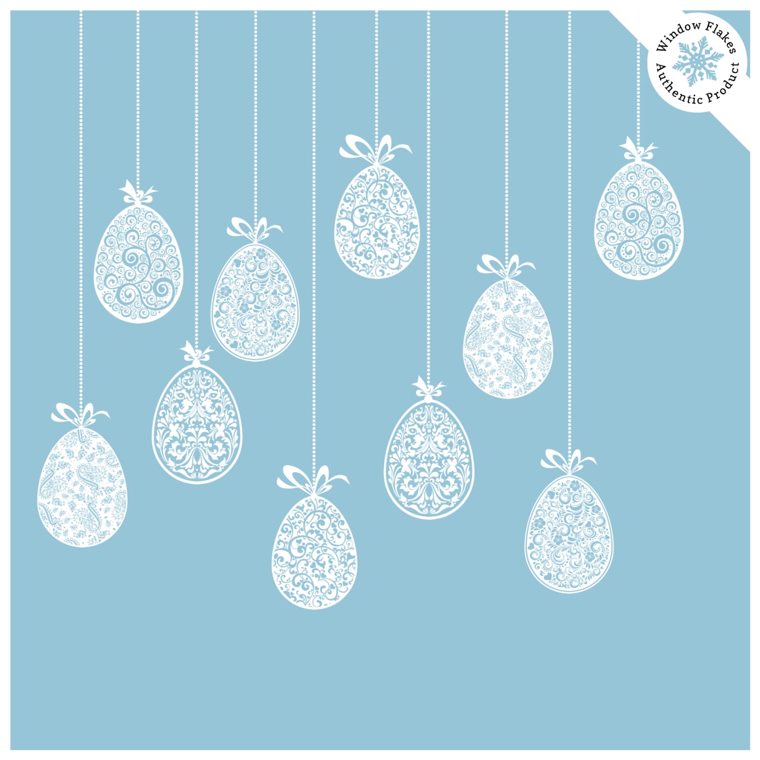 Hanging Easter Egg Window Clings