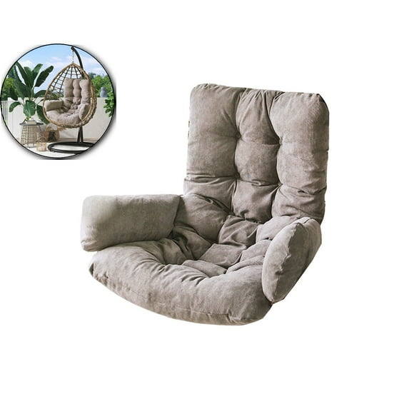 Hanging Egg Chair Cushion Replacement, Thickened Hanging Basket Seat Cushion, Indoor/Outdoor Patio Hammock Swing Chair Cushion, Washable Egg Swing Cushion