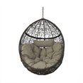 thumbnail image 1 of Hanging Egg Chair, Indoor Outdoor Patio Wicker Swing Egg Basket Chairs With Cushion, Rattan Wicker Hammock Chairs For Bedroom Patio Balcony Porch Garden, 1 of 9