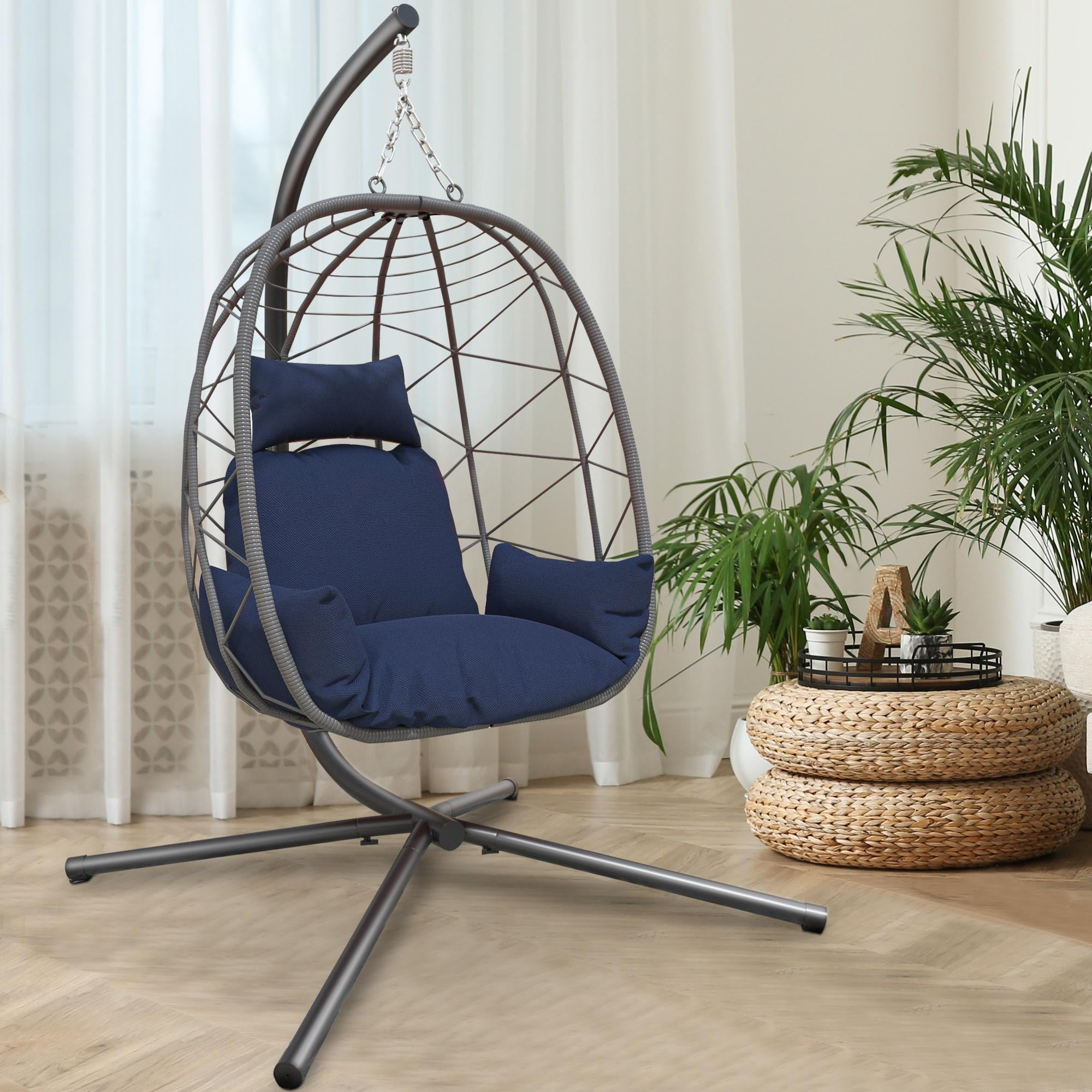 Better homes and gardens lantis outdoor wicker hanging chair with stand sale