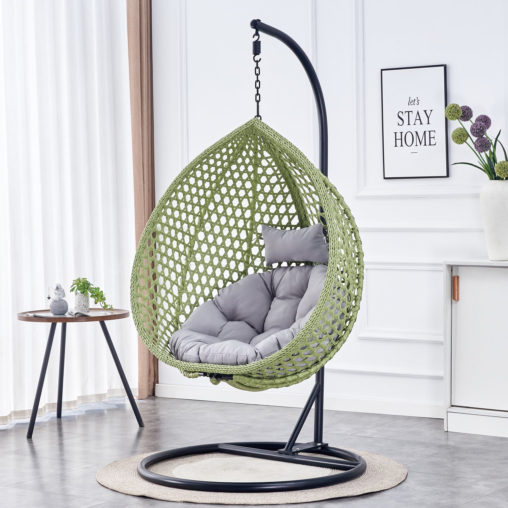 Hanging papasan chair with stand hotsell