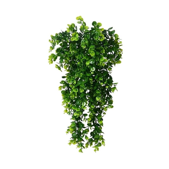 Hanging Eucalyptus Plants, 2.56Ft Eucalyptus Greenery Vine Ivy for Wall Weddings, Patios, Porches Decor( Eucalyptus)