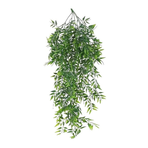 Hanging Plants, 2.56ft Eucalyptus Leaf Greenery Vine Ivy Room Decor Home Garden Wedding Party Indoor Outdoor Decorations (Bamboo Cotyledon)