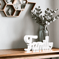 thumbnail image 1 of Sintosin Wooden Family Sign for Home Decor Wall 15 Inch Distressed White, 1 of 7