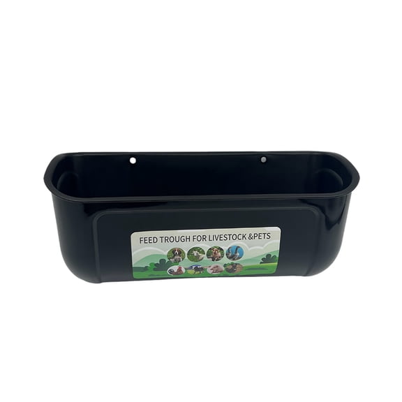 Hanging Fence Feeder Trough with Clips for Chicken Goat Deer Dog Piglet Goose Poultry Small Livestock Feeding Watering