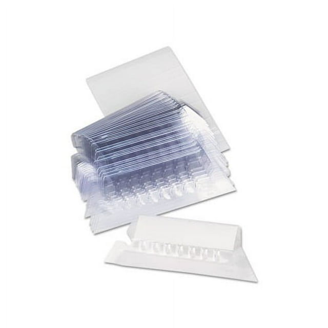 Hanging File Folder Plastic Index Tabs 1/5Cut Tabs, Clear, 2.25" Wide