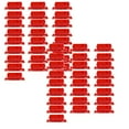 thumbnail image 1 of Hanging File Folder Tabs, 50 PCS Plastic Insertable, Easy Read Durable File Labels,3.11"×1.22" (Red), 1 of 4