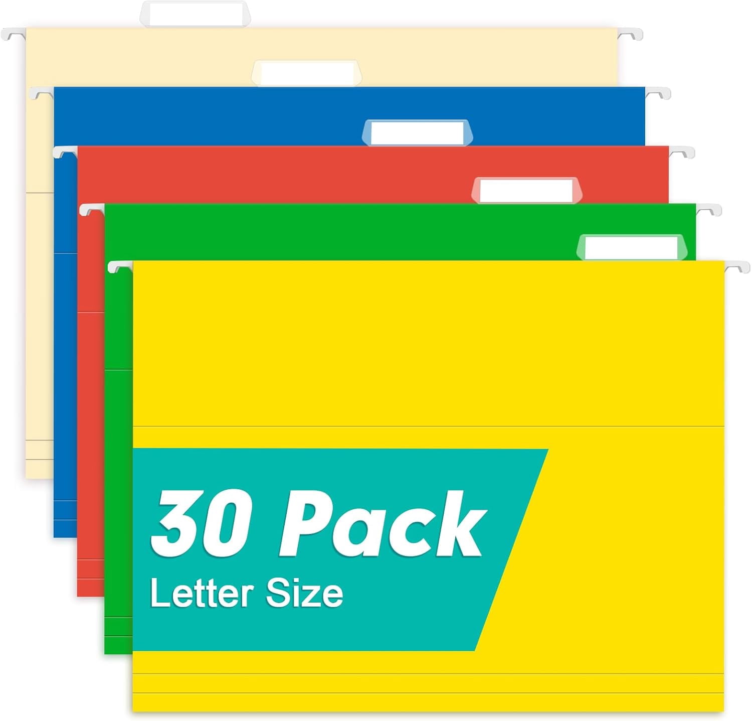 Hanging File Folders, 30 Pack Letter Size Reinforced Hanging Folders ...