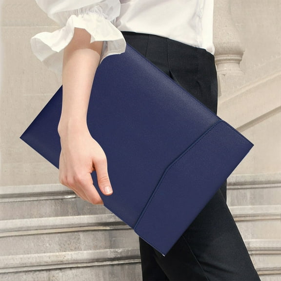 Hanging File Folders A4 Imitation Leather Business File Bag Large Capacity Storage Organizer For Office Documents And Student Use Accordion File Organizer