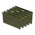 thumbnail image 1 of Hanging File Folders Legal Size, 1/5 Cut, 50 Pack - Green, Recycled - Office, Home, School Filing - Includes Tabs & Inserts, 1 of 5